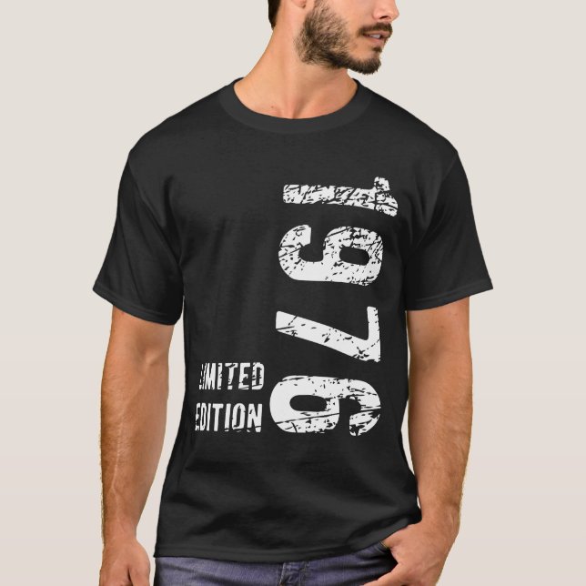 Camiseta 48.º regalo de cumpleaños 1976 Edición limitada 48 (Anverso)