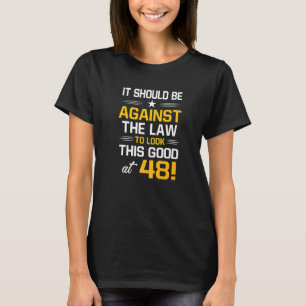 Camiseta 48 Aniversario 48 Años Hombres Mujeres