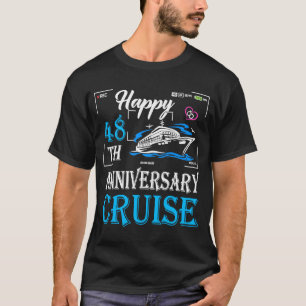 Camiseta 48° Aniversario Boda Feliz 48° Aniversario C