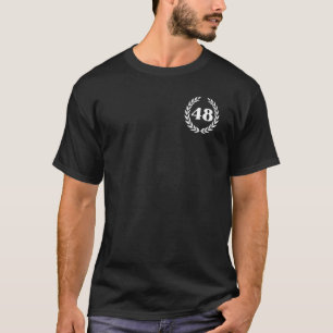 Camiseta 48 años 48º cumpleaños Hombres Mujeres espacio Fie