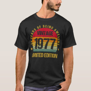 Camiseta 48 años Cuarenta y ocho 1977 48º cumpleaños
