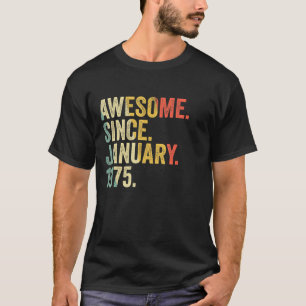 Camiseta 48 años de edad 48º cumpleaños increíble desde ene