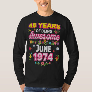 Camiseta 48 Años De Ser Increíble Desde Junio De 1974