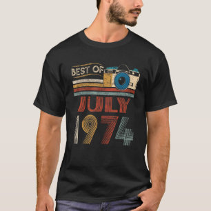 Camiseta 48 Cumpleaños Vintage 48 Años Mejor De Julio De 19