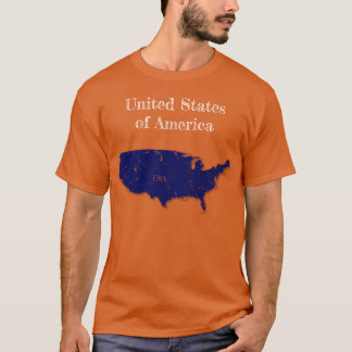 Camiseta 48 Estados Unidos Interstate [Diseño Azul de la Ma