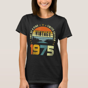 Camiseta 48 Vintage De Cumpleaños 1975 Uno De Tipo