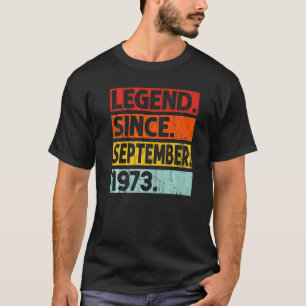 Camiseta 49.ª leyenda de cumpleaños desde septiembre de 197