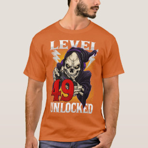 Camiseta 49.º Aniversario del Skeleton Nivel 49 Gama desblo