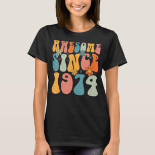 Camiseta 49.º cumpleaños increíble desde 1974 49 años de ed
