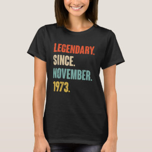 Camiseta 49 años de edad 49 años legendario desde noviembre