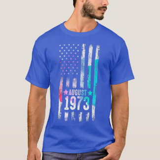 Camiseta 49 años de edad, agosto de 1973 Bandera estadounid