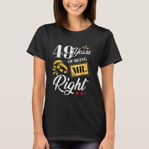 Camiseta 49 Años De Ser El Sr. Muy Gracioso Pareja Boda A