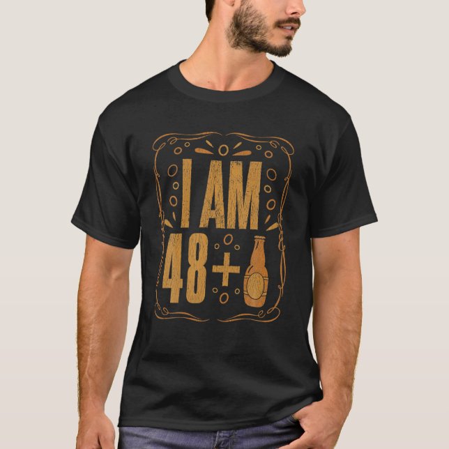 Camiseta 49 Años Nacida Cerveza Retro Beber Alcohol Nacimie (Anverso)