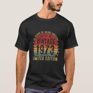 Camiseta 49 Años Vintage 1973 Edición Limitada 49º Nacimien