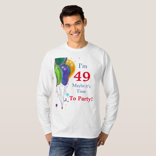 Camiseta 49 cumpleaños (Anverso completo)