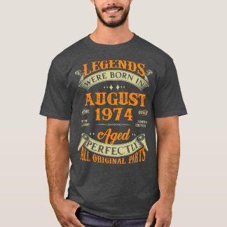 Camiseta 49. Leyendas De Regalo De Cumpleaños Nacidas En Ag