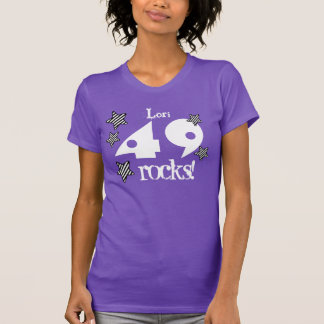 Camiseta 49 o CUALESQUIERA AÑOS oscilan 5 estrellas rayadas