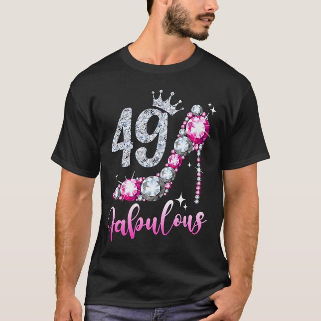 Camiseta 49 Y Fabuloso 49° Cumpleaños Tapos De Alta Fila (Anverso)