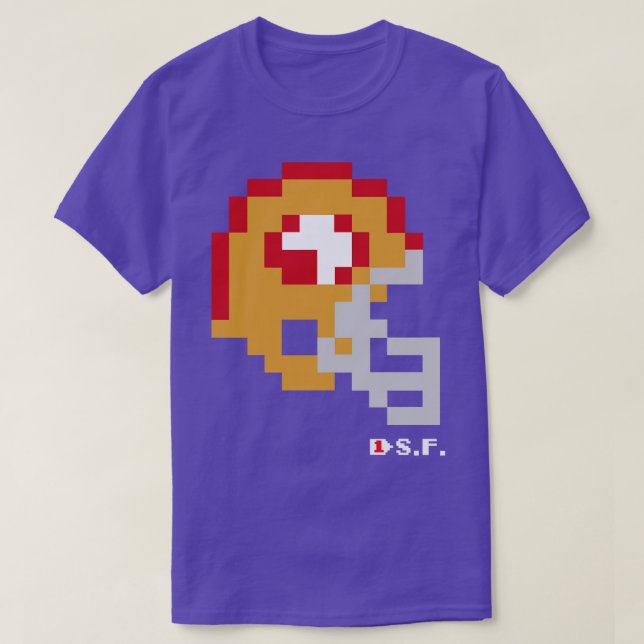 Camiseta 49ers Tecmo Bowl Helmet Pin (Diseño del anverso)