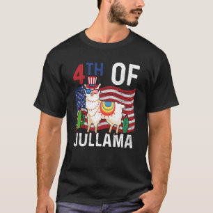 Camiseta 4.ª Bandera Patriótica De Jullama Lama 4 De Juli