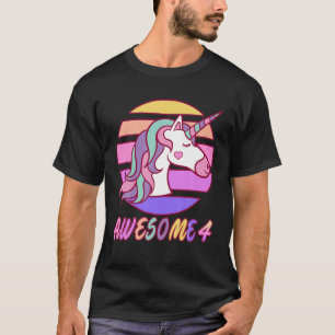 Camiseta 4.ª Chica De Cumpleaños Impresionante Cara De Unic