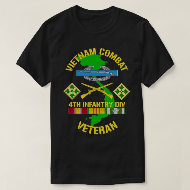 Camiseta 4.ª División de Infantería - Veterano de Guerra de (Diseño del anverso)