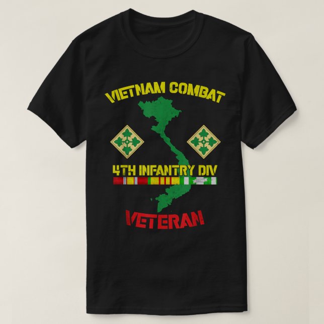 Camiseta 4.ª División de Infantería - Veterano de Guerra de (Diseño del anverso)