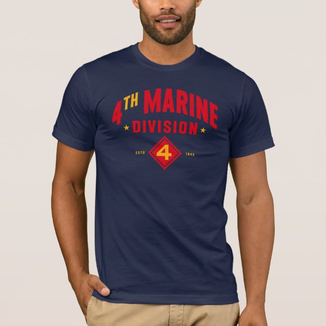 Camiseta 4.ª División de Marina "Luchando contra el Cuarto" (Anverso)