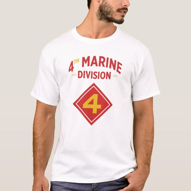 Camiseta 4.ª División Marina de los Estados Unidos (Anverso)