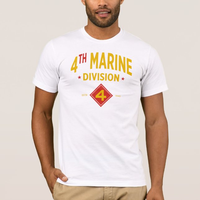 Camiseta 4.ª División Marina de los Estados Unidos (Anverso)
