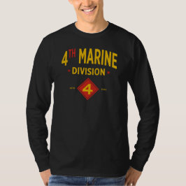 Camiseta 4.ª División Marina de los Estados Unidos Largo