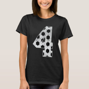 Camiseta 4.ª Fiesta de cumpleaños niño de cuatro años de ed