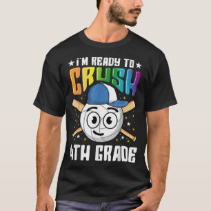 Camiseta 4.ª Grada De Vuelta Al Béisbol De Camisas Escolare