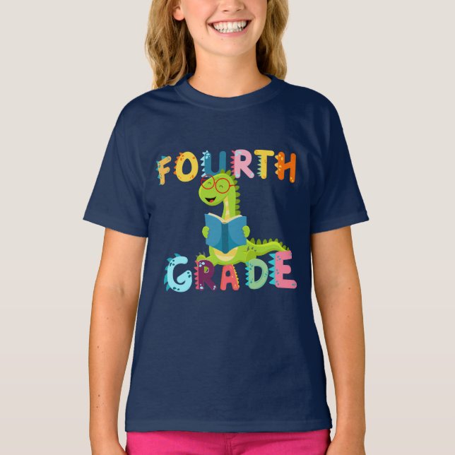 Camiseta 4.ª maestra B2S de Chicas de niños del GRADE Dino  (Anverso)