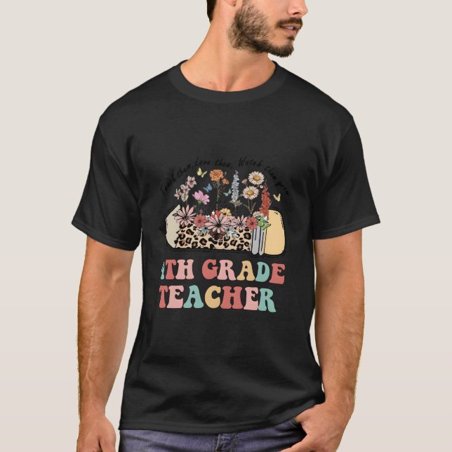Camiseta 4.ª Maestra Flores Lápiz Leopardo (Anverso)