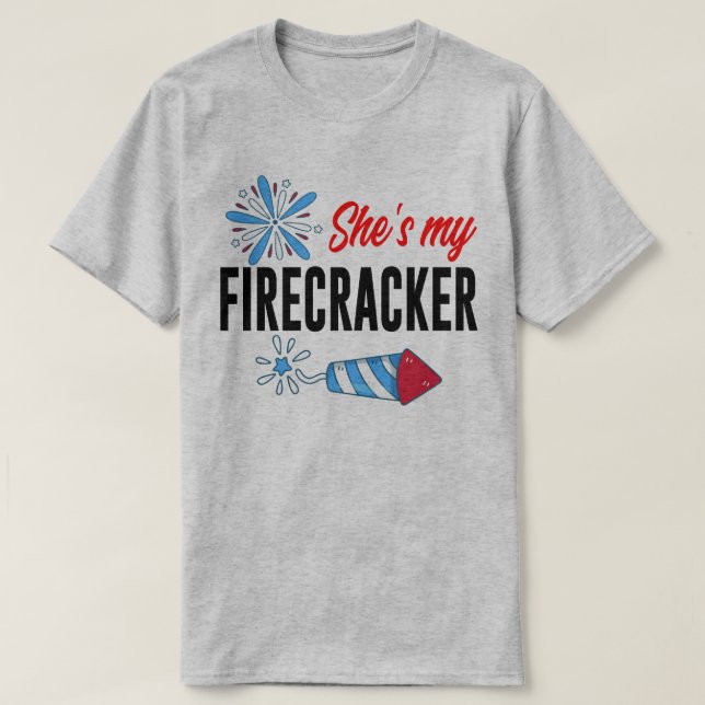 Camiseta 4.ª pareja patriótica de july (Diseño del anverso)