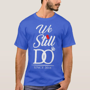 Camiseta 4.º aniversario de Boda Todavía hacemos 4 años des