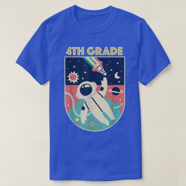 Camiseta 4.º Astronauta de cuarto grado (Diseño del anverso)