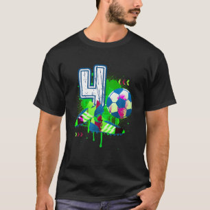 Camiseta 4.º B Día Deporte Fútbol Futbolístico Nacimiento d