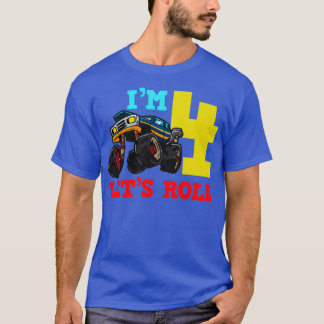Camiseta 4.º Camión Monstruo de Cumpleaños 2
