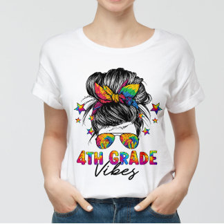 Camiseta 4.º Chica De Grado Vibes Desordenado De Vuelta A L