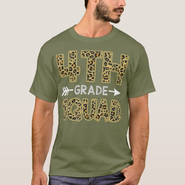 Camiseta 4.º Cuarto Grado de Camisas Leopardo (Anverso)