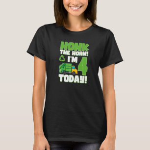 Camiseta 4.º cumpleaños niños de 4 años reciclando basura G