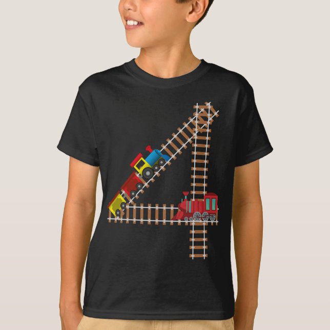 Camiseta 4.º Día del Ferrocarril Temático Niños de 4 años (Anverso)
