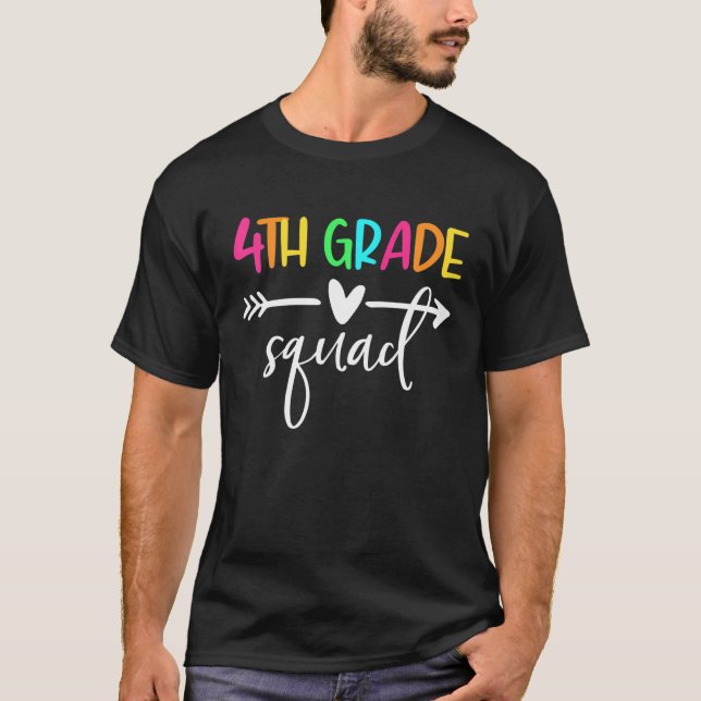 Camiseta 4.º Equipo Estudiantil De Cuarto Grado Del Escuadr (Anverso)