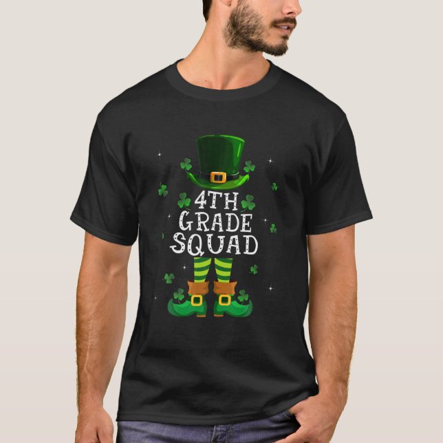 Camiseta 4.º Escuadrón De Grado Leprechaun Día De San Patri (Anverso)