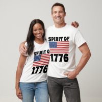 4.º ESPÍRITU DE 1776 T-SHIRTS patrióticos