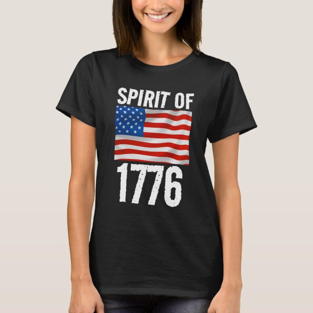 CAMISETA 4.º ESPÍRITU DE JULIO DE 1776 CAMISAS (Anverso)