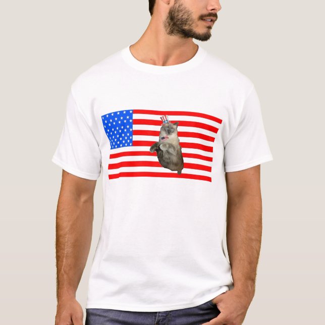 Camiseta 4.º gato de julio (Anverso)