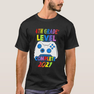 Camiseta 4.º Grado Completado 2021 Escuela Primaria Gr